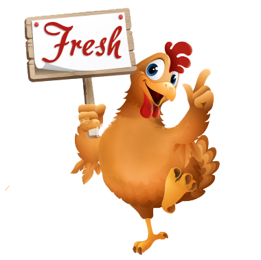 fresh chicken sign